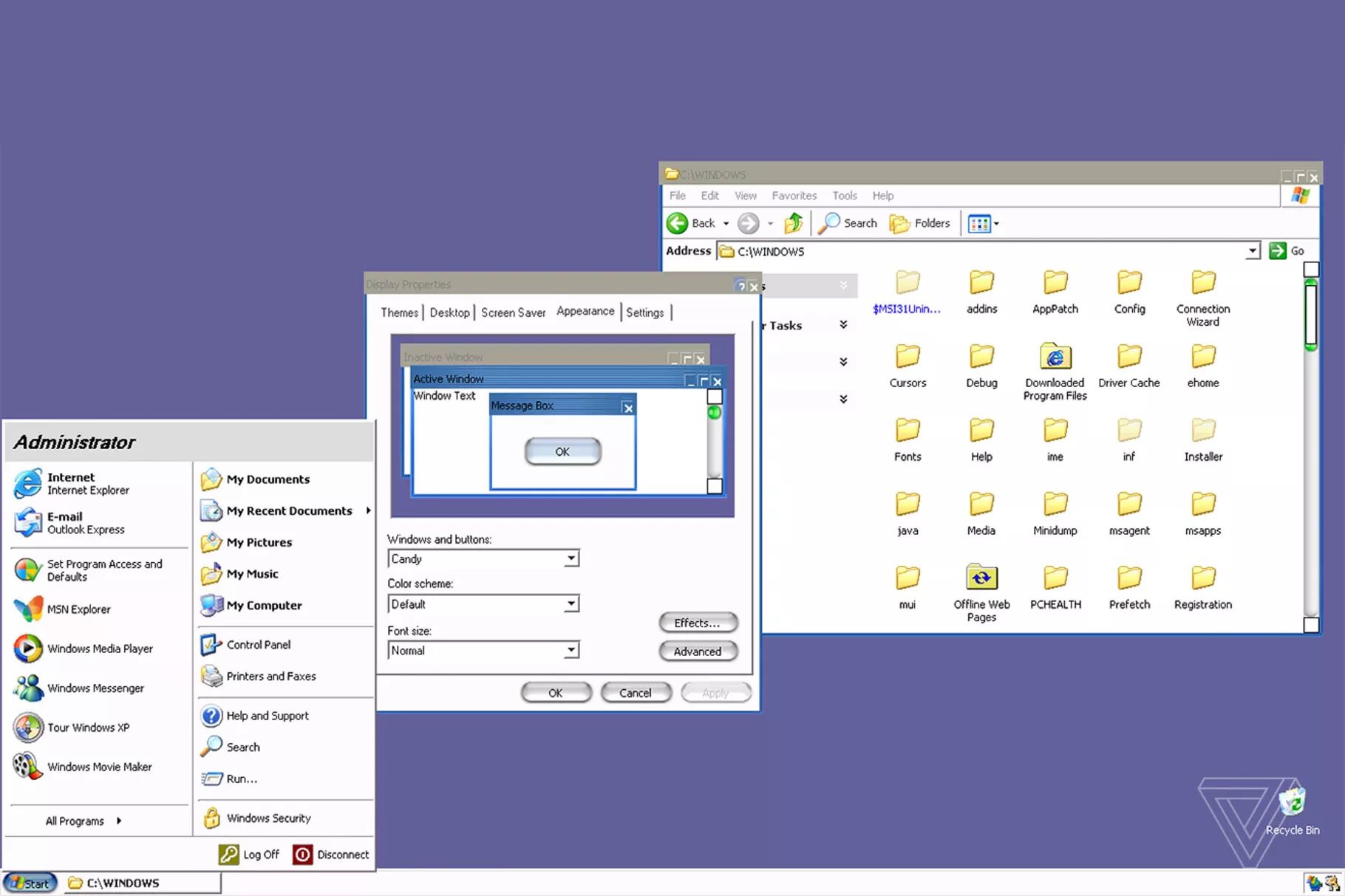 Microsoft aveva creato un tema “Aqua” per Windows XP