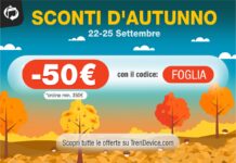 Sconti d’autunno su TrenDevice: -50 € su Smartphone e Tablet Ricondizionati