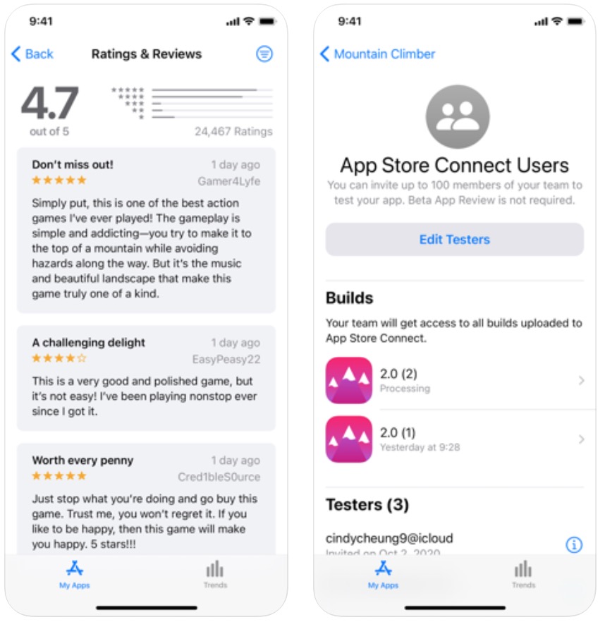 Apple rilascia l’app App Store Connect 1.5 con integrazione TestFlight
