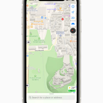 L’app Mappe ridisegnata disponibile nel Regno Unito e in Irlanda