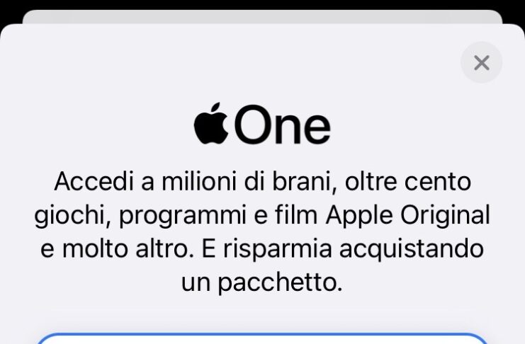 come attivare abbonamento apple one