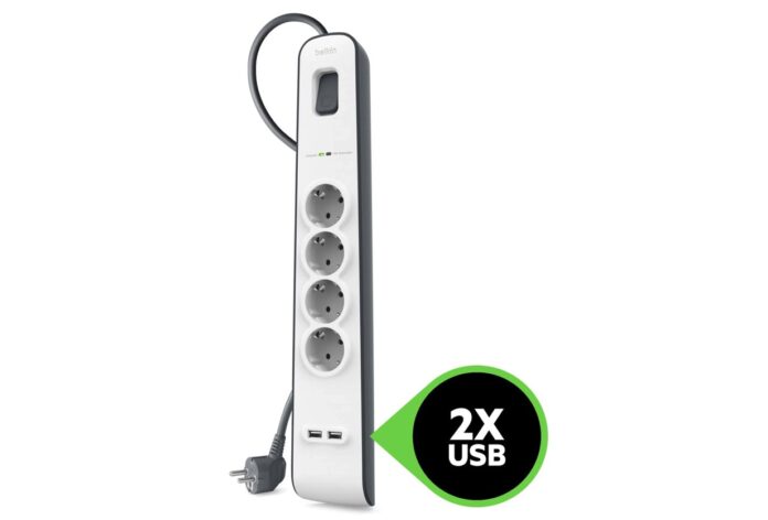 Ciabatta filtrata Belkin, 4 Schucko e due USB a solo 20 euro