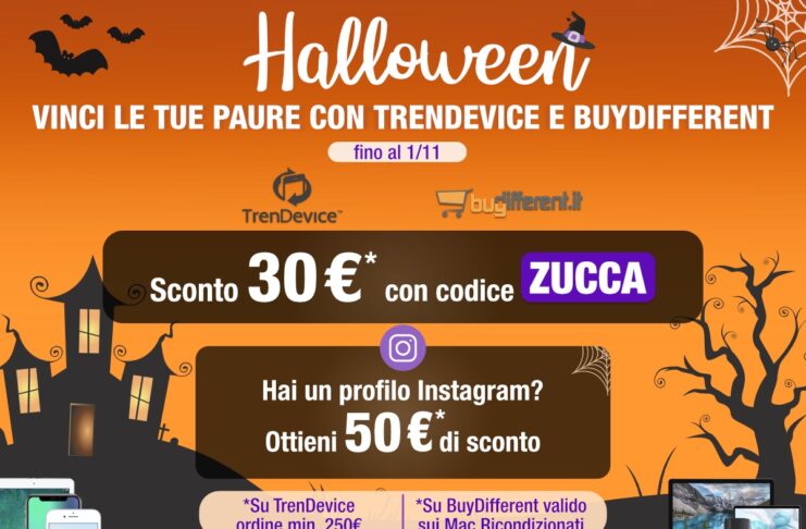 Ricondizionati da paura: Sconti fino a -50€ su Smartphone, Tablet e Mac. Fino al 1/11 su TrenDevice e BuyDifferent