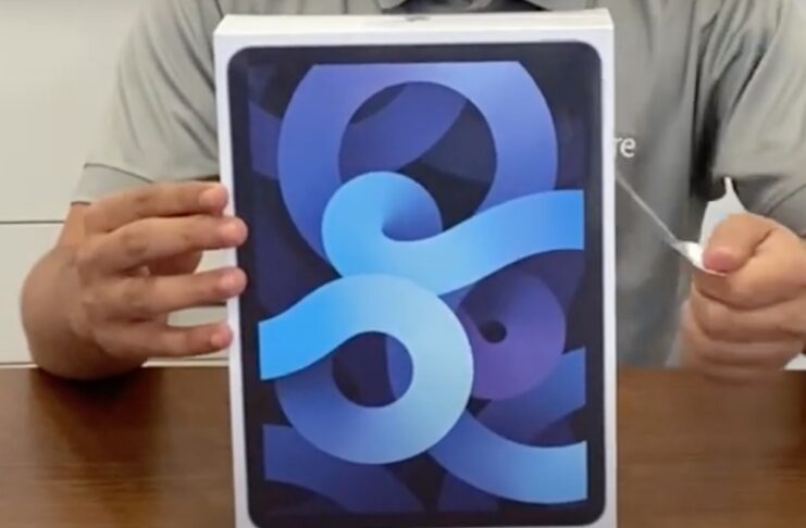 iPad Air 4 unboxing mostra il nuovo design e il tasto con Touch ID