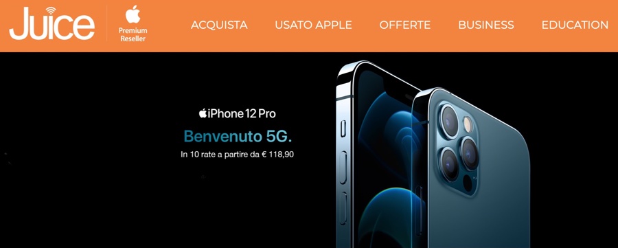 Da Juice iPhone 12 Pro si compra anche a a rate da 59,45 euro