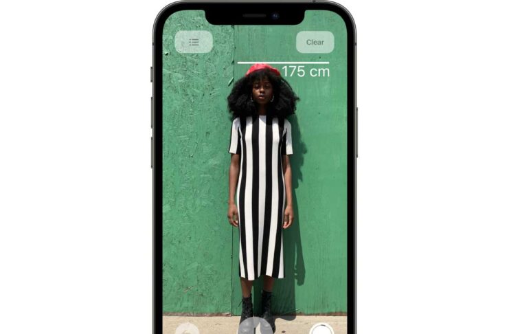 L’iPhone 12 Pro permette di misuare l’altezza delle persone con lo scanner LiDAR