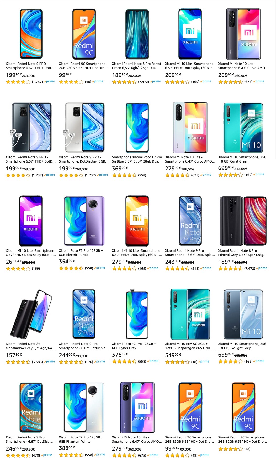 Amazon Prime Day 2020 su smartphone Xiaomi, fino a 200 euro di sconto