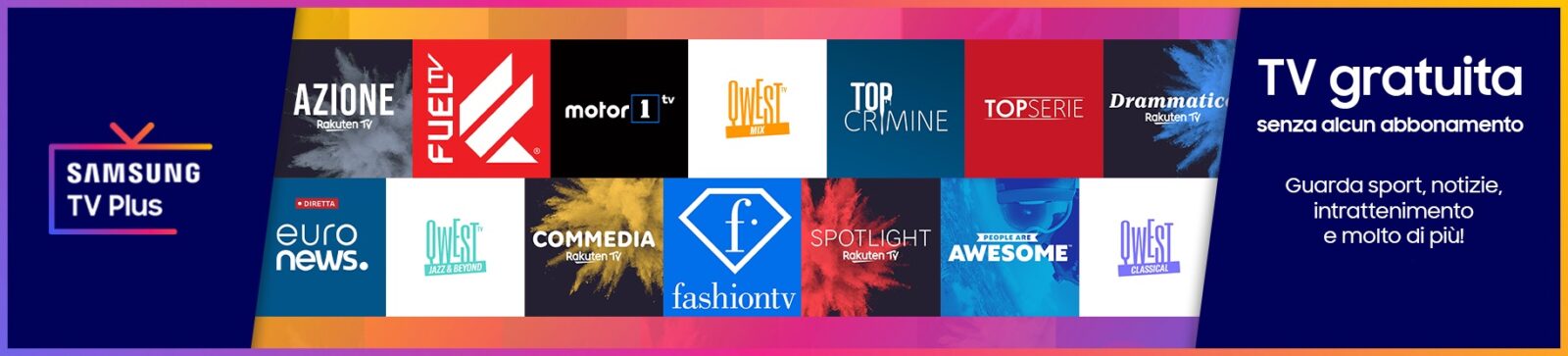 Samsung TV Plus amplia l’offerta di canali e contenuti gratuiti Samsung TV Plus amplia l’offerta di canali e contenuti gratuiti