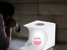 Il mini box luminoso per fotografie professionali in offerta ad appena 13,85 euro