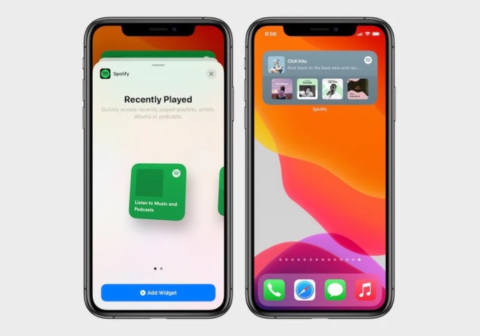 Spotify si aggiorna e porta il suo widget per iOS 14