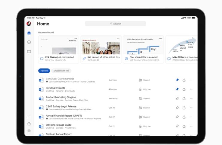 Le app di Microsoft Office su iPad ora supportano mouse e trackpad