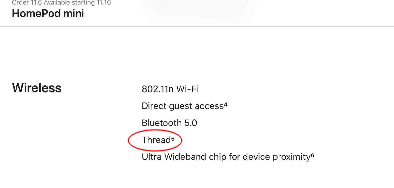 HomePod mini, primo dispositivo di Apple a integrare il protocollo Thread
