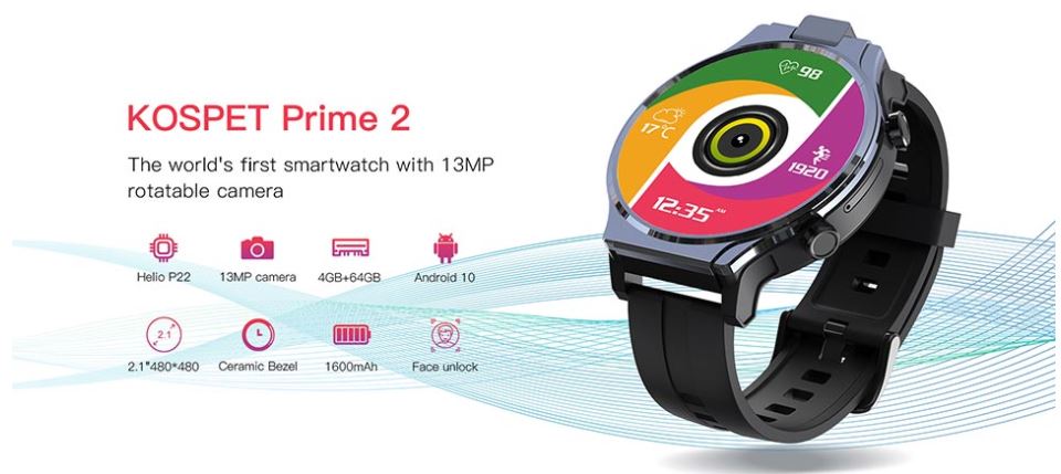 KOSPET PRIME 2, lo smartwatch da 007 in offerta a 150 euro circa con quattro coupon