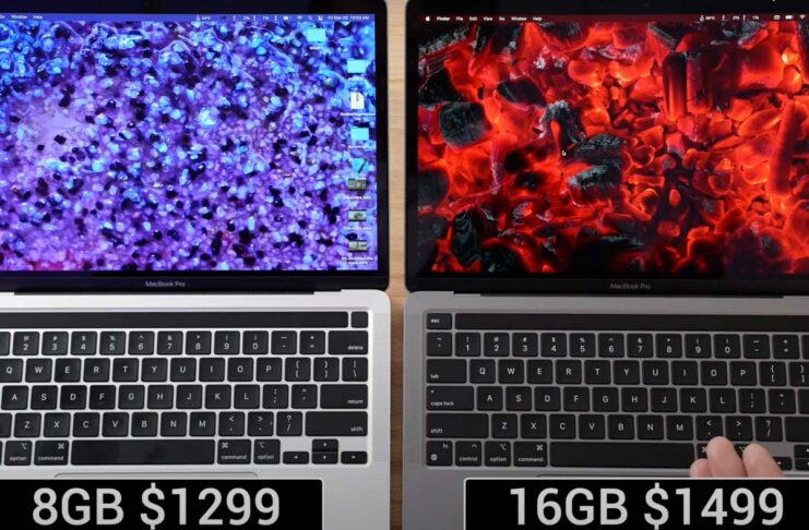 Confronto tra i nuovi MacBook Pro 13″ con 8GB e 16GB di RAM