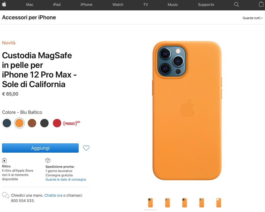 Custodia a tasca MagSafe in pelle per iPhone 12 e 12 Pro, in arrivo a 149 euro