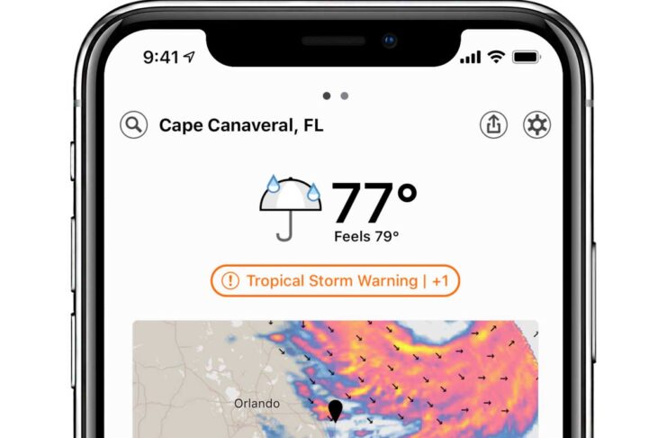 Dark Sky, aggiornata l’app di meteorologia acquisita da Apple