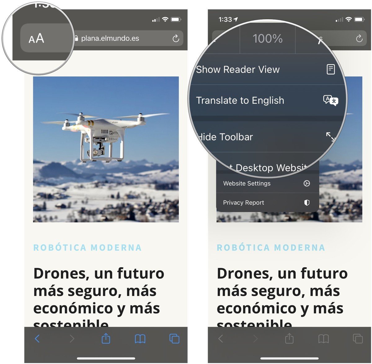 iOS 14, la funzione di traduzione di Safari in altre nazioni (ancora non in Italia) iOS 14, la funzione di traduzione di Safari in altre nazioni (ancora non in Italia)