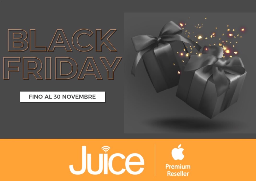 Da Juice il Black Friday è su tutto e dura fino al Cyber Monday