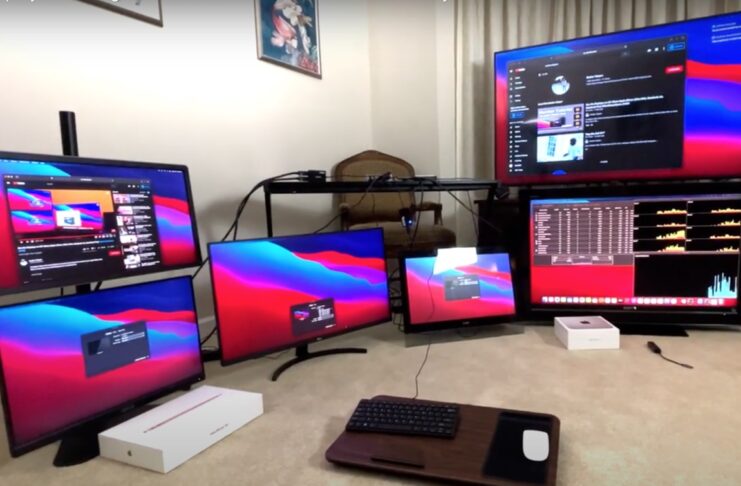 I Mac con chip M1 possono gestire fino a 6 monitor esterni