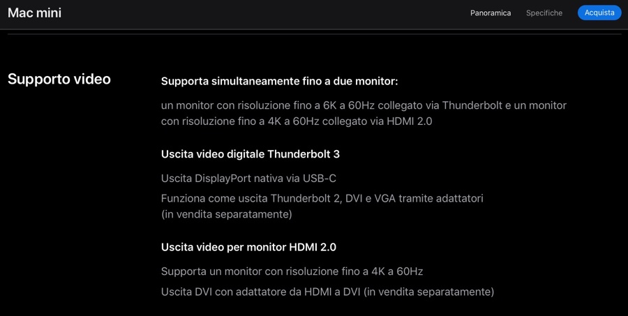 I Mac con chip M1 possono gestire fino a 6 monitor esterni I Mac con chip M1 possono gestire fino a 6 monitor esterni