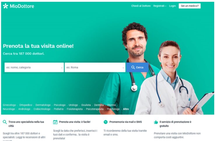MioDottore, la salute passa dal Web per 3,5 milioni di italiani