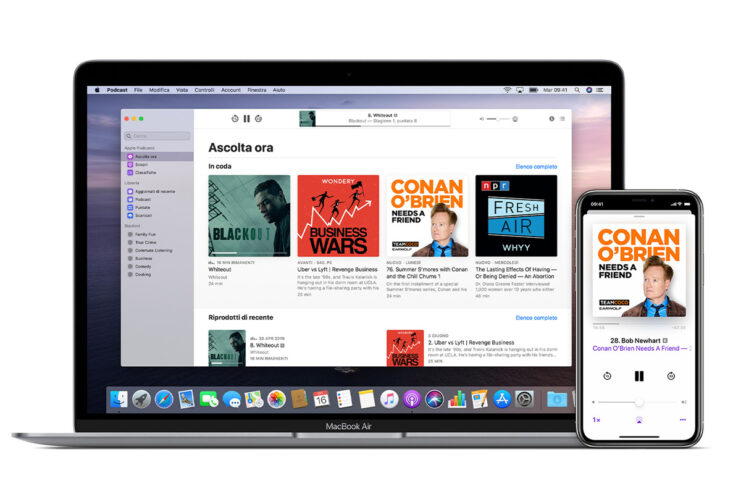 Ora possibile incorporare i podcast di Apple nei siti web