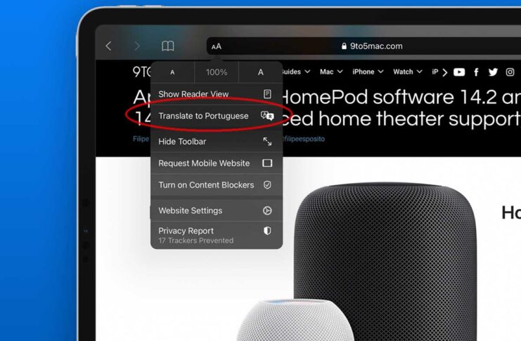 iOS 14, la funzione di traduzione di Safari in altre nazioni (ancora non in Italia)