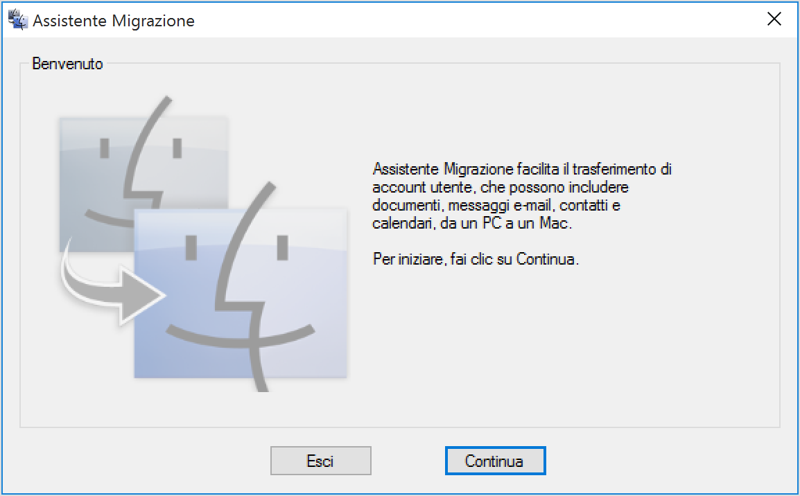 macOS Big Sur, Apple ha aggiornato l’utility Assistente Migrazione per Windows macOS Big Sur, Apple ha aggiornato l’utility Assistente Migrazione per Windows