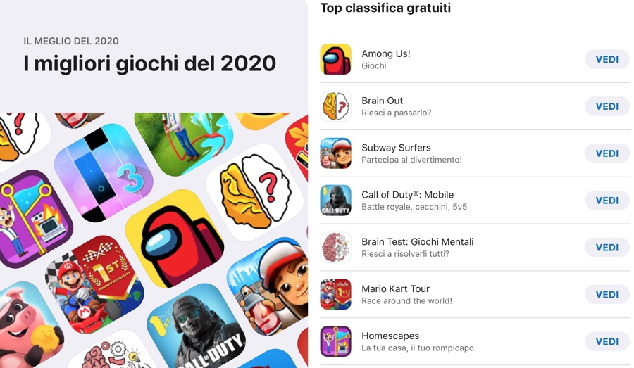 Apple annuncia le app più scaricate su App Store nel 2020 in Italia