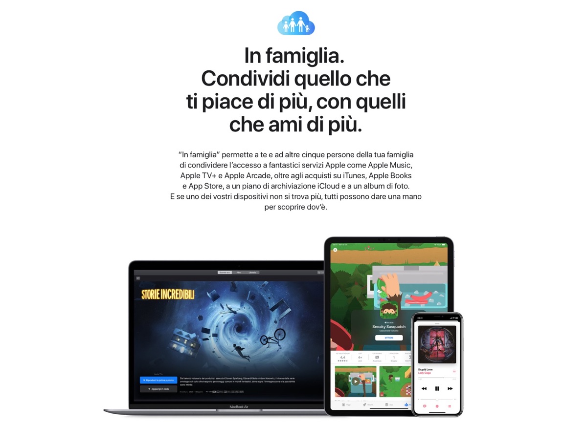 Condivisione Famiglia ora include acquisti in-app e abbonamenti