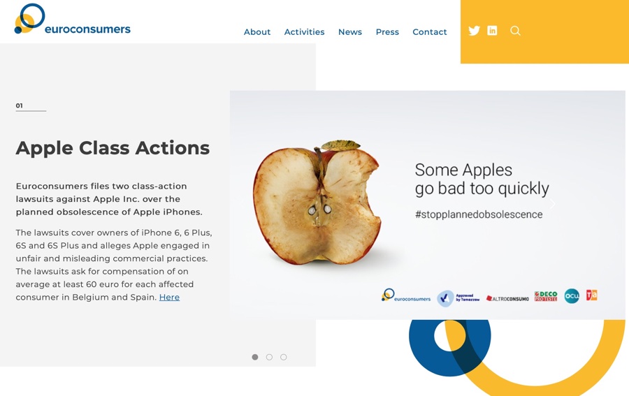 Consumer Group fa causa ad Apple in Belgio e Spagna per limitazione di iPhone