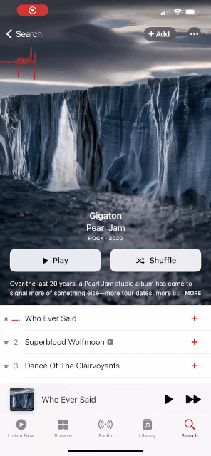 Copertine animate su Apple Music grazie a iOS 14.3 e macOS 11.1
