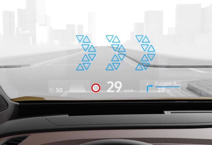 L’head-up display a realtà aumentata delle Volkswagen ID