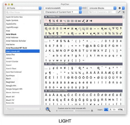 PopChar 9, aggiornata l’utility per cercare e inserire al volo simboli e caratteri speciali nei testi