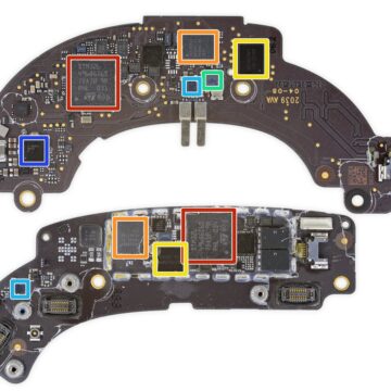 Lo smontaggio delle AirPods Max mostra driver e altri elementi posizionati all’interno della cuffia