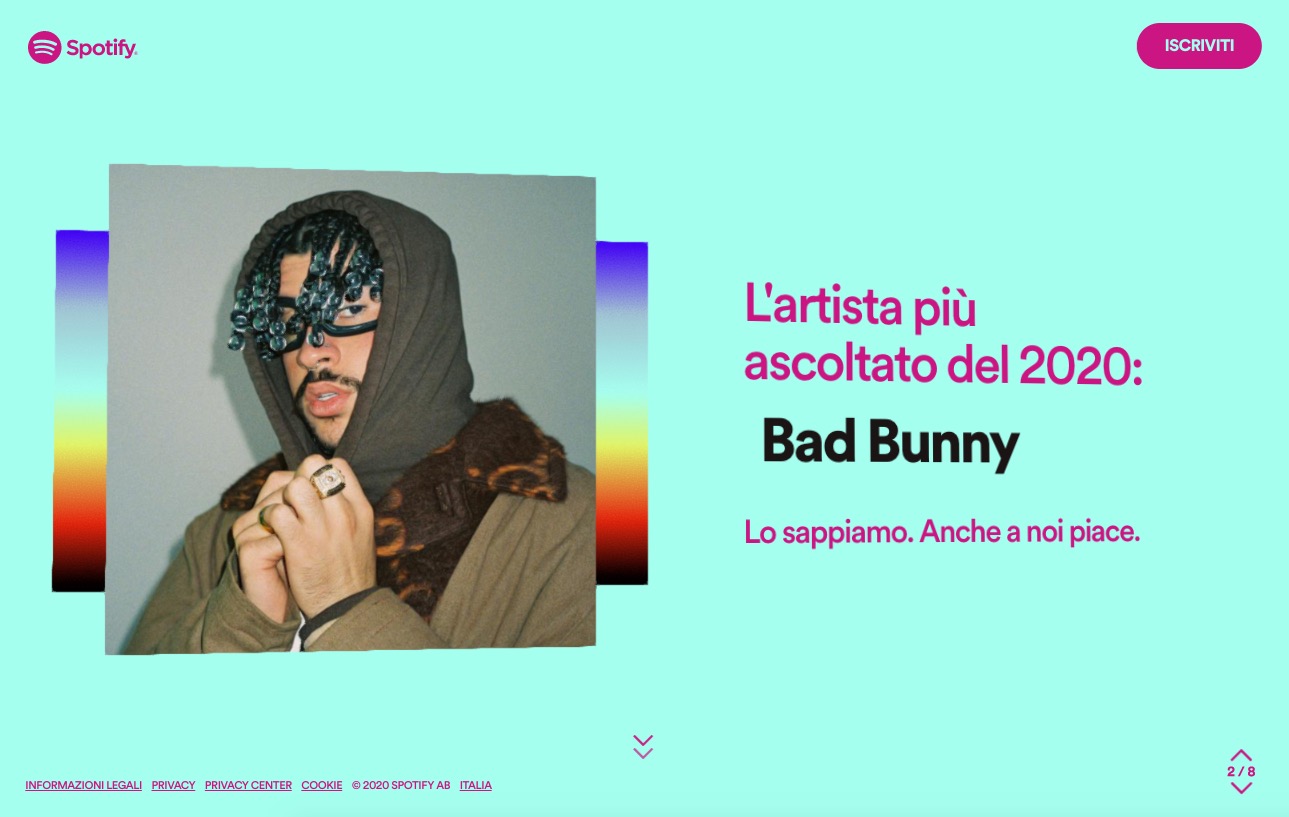 Spotify Wrapped 2020: le canzoni, vostre e in generale, più ascoltate del 2020 Spotify Wrapped 2020: le canzoni, vostre e in generale, più ascoltate del 2020