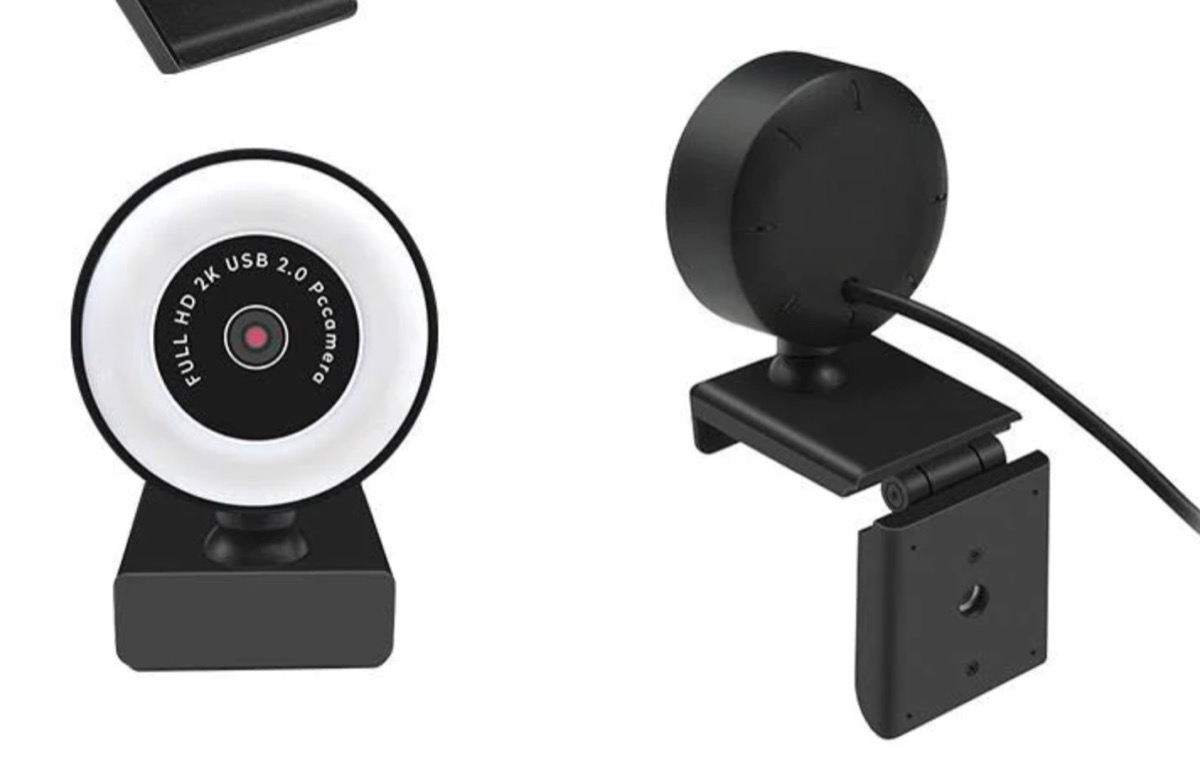 Webcam USB con anello di luce incorporata in offerta a 26,21 euro