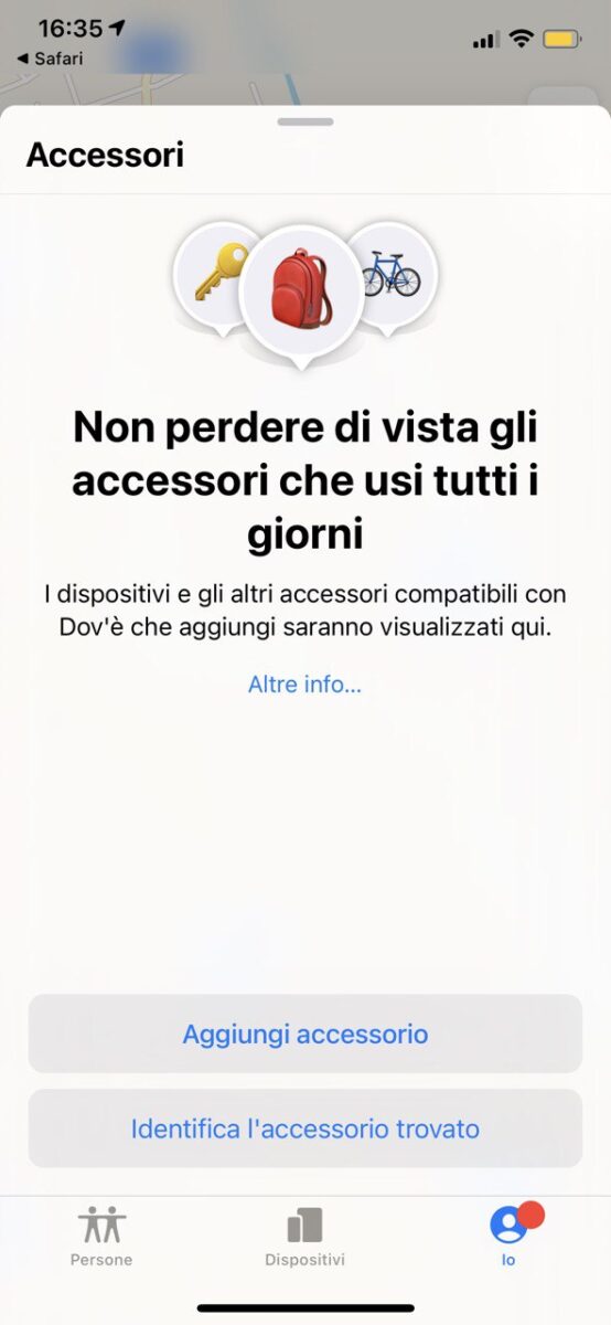 Apple prepara AirTag, le schermate in Safari sono già in Italiano Apple prepara AirTag, le schermate in Safari sono già in Italiano