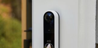 Arlo presenta Essential Video Dorbell campanello senza fili con sirena e visione 1:1