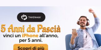 5 anni da Pascià: vinci un iPhone all’anno, per 5 anni. Concorso a premi TrenDevice