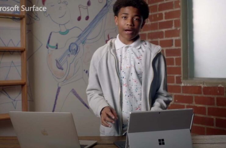 Pubblicità Microsoft propone il Surface Pro 7 come “scelta migliore” rispetto al MacBook Pro