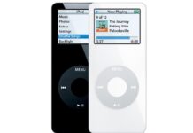 Un iPod mini di prima generazione con porta USB-C