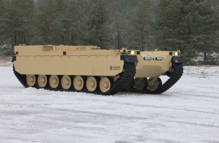 Milrem Robotics Type-X è un veicolo robotico e autonomo da combattimento