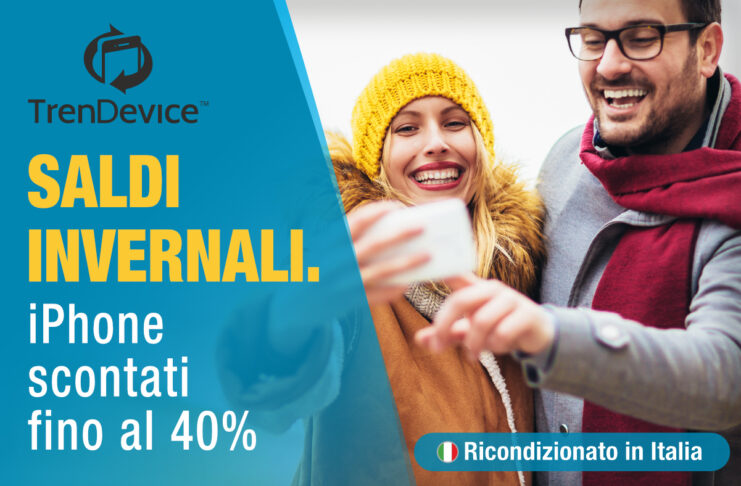Saldi Invernali TrenDevice: iPhone scontati fino al 40%. iPhone 11 da 569,90 €, iPhone 8 da 229,90 €