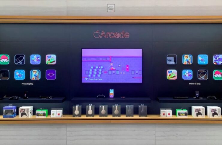Le icone di Apple Arcade prendono vita nelle vetrine di alcuni Apple Store