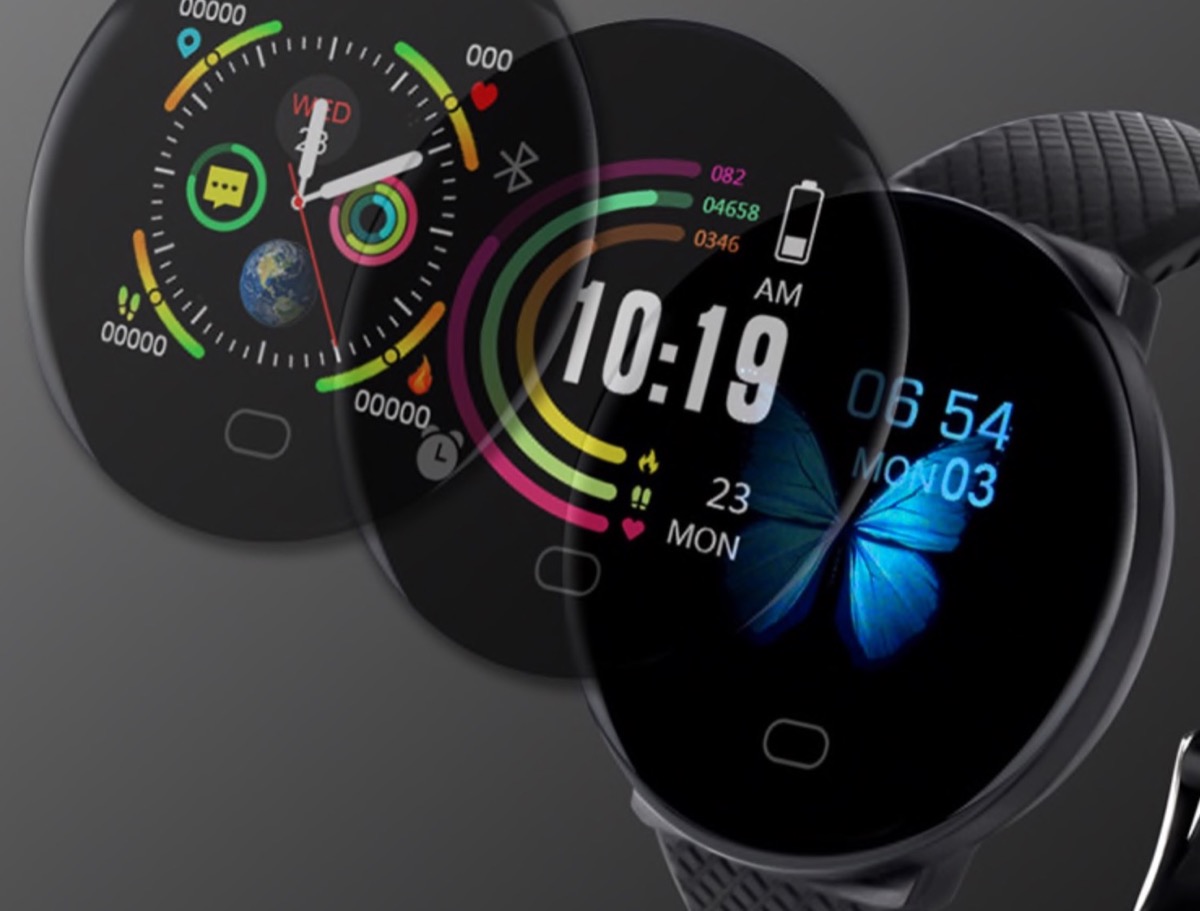 D19, smartwatch con schermo circolare e cassa sottile in offerta lampo a 7,44 euro