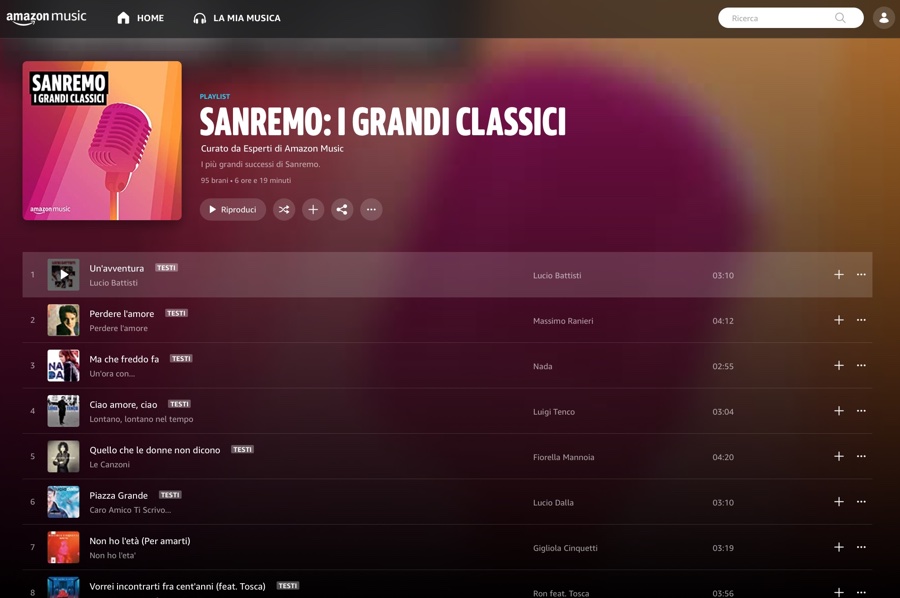 Amazon Sanremo 2021 con PreShow, comandi Alexa e playlist dedicate