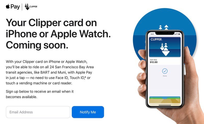 Apple Pay, la modalità “Carta rapida trasporti” con supporto per la Clipper Card nella San Francisco Bay Area Apple Pay, la modalità “Carta rapida trasporti” con supporto per la Clipper Card nella San Francisco Bay Area
