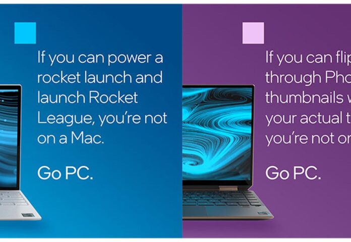 Intel ha lanciato una campagna pubblicitaria per prendere di mira i Mac con M1