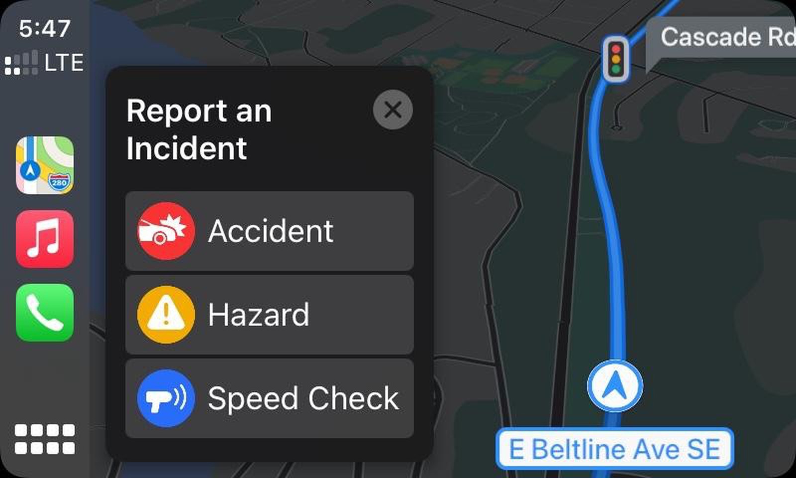 Con l’app Mappe di iOS 14.5 è possibile segnalare traffico e incidenti come Waze